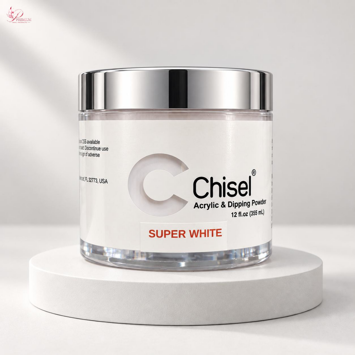 Chisel Dip Powder Refill 12oz - Super White
