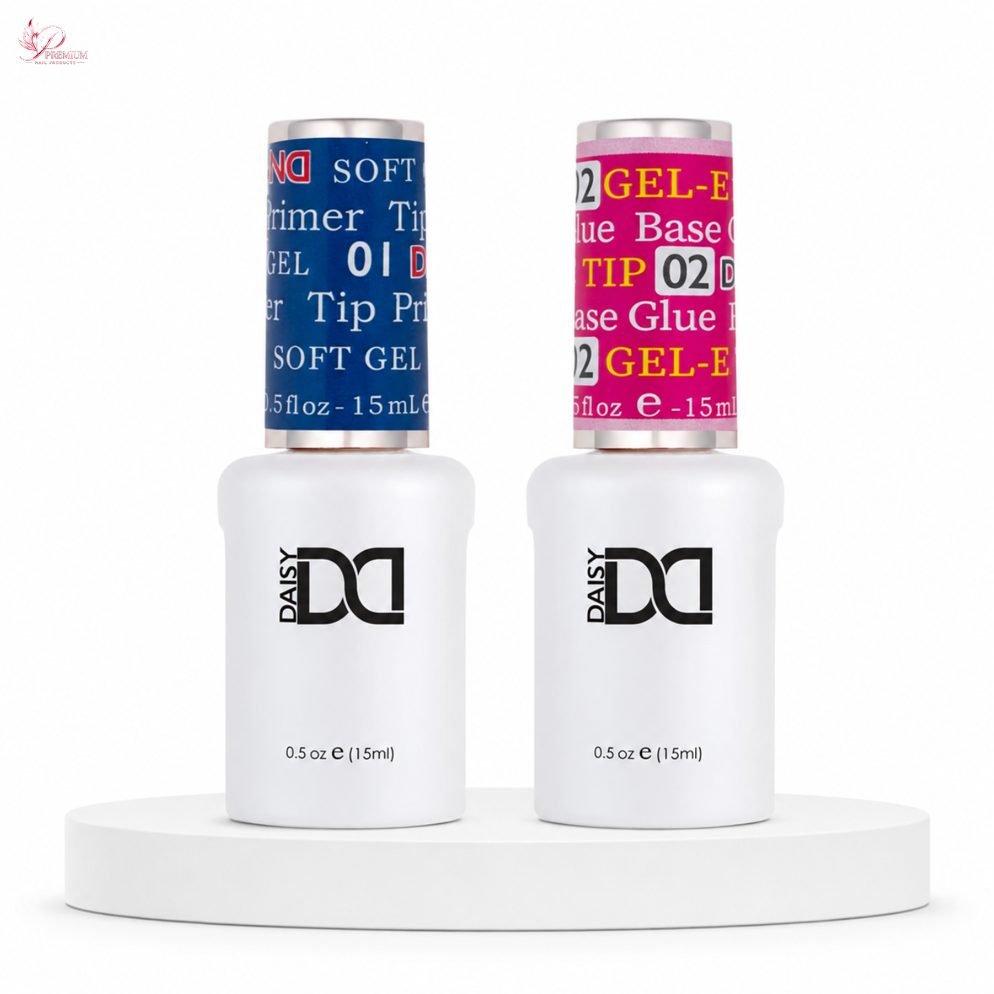 DND SOFT GEL TIPS PRIMER + ADHESIVE GLUE TIP GEL