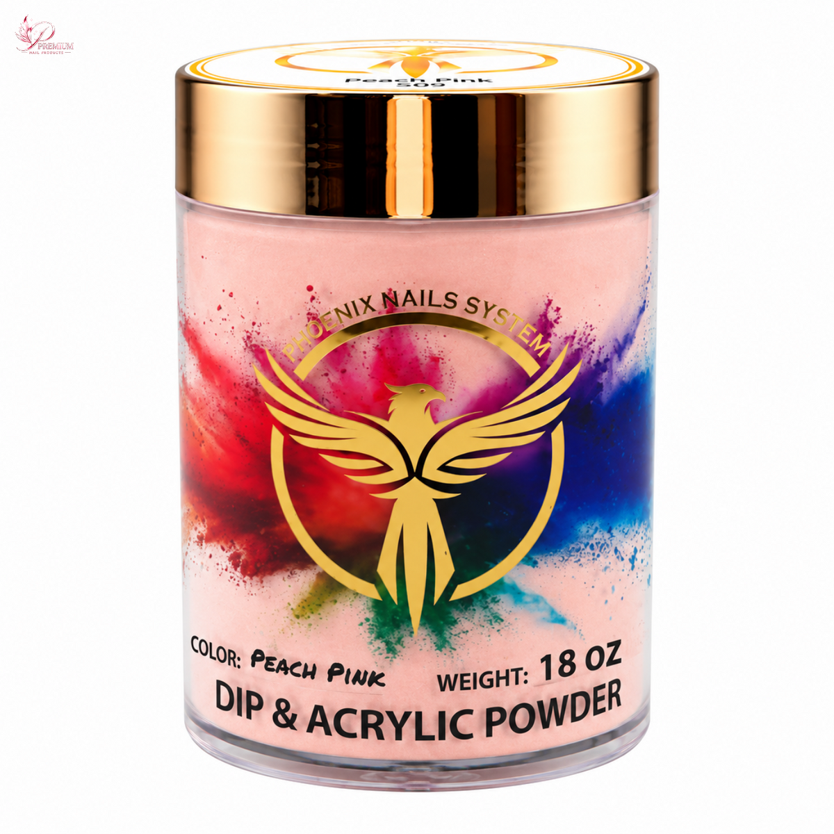 Phoenix Dip & Acrylic Powder 18oz - S09 (Peach Pink)