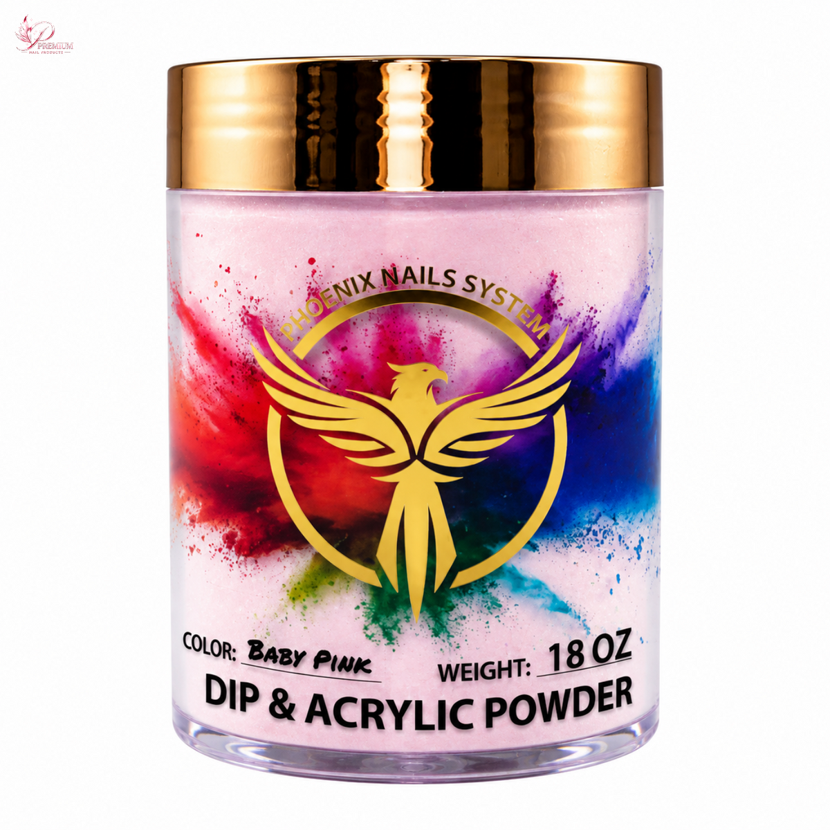 Phoenix Dip & Acrylic Powder 18oz - S02 (Baby Pink)