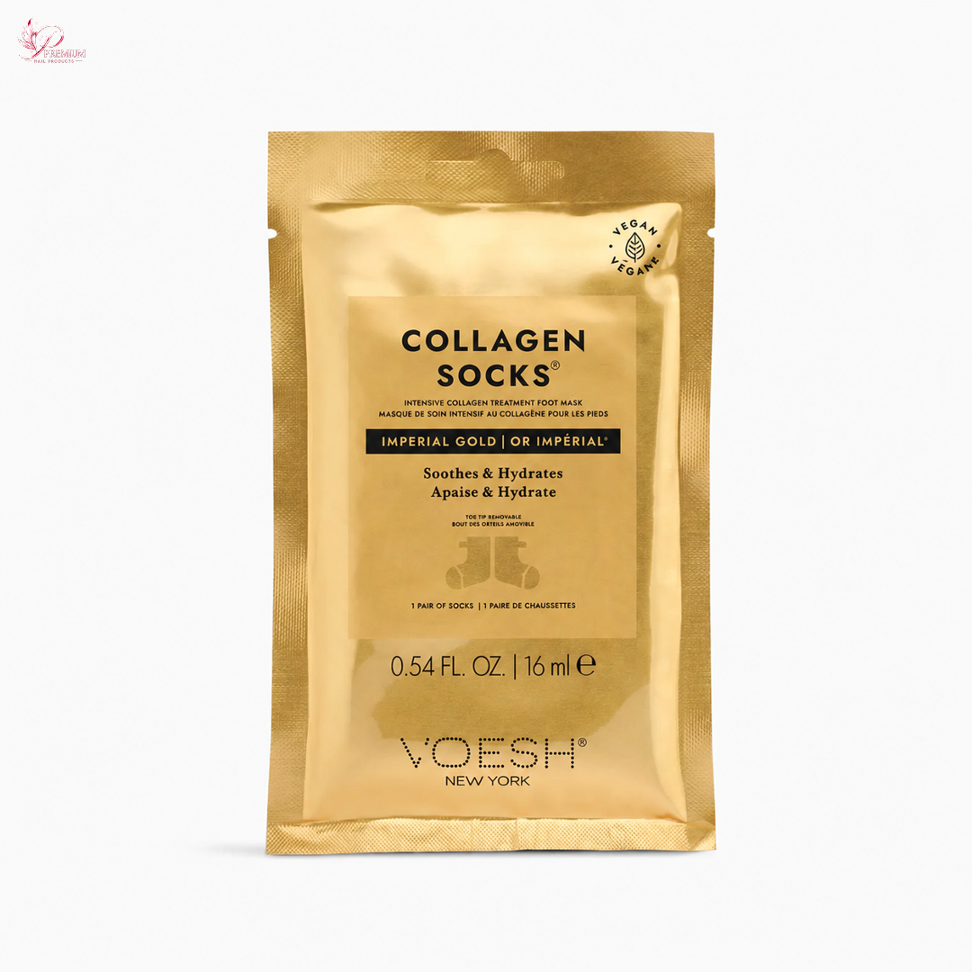 VOESH COLLAGEN MASK SOCKS - IMPERIAL 24K GOLD Box of 60 pair (Buy 5 Free 1)