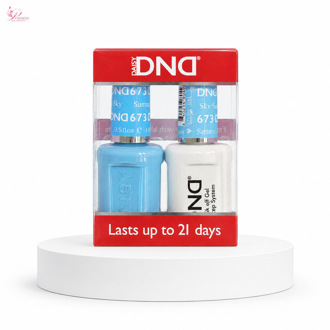 DND Duo Gel #673 SUMMER SKY