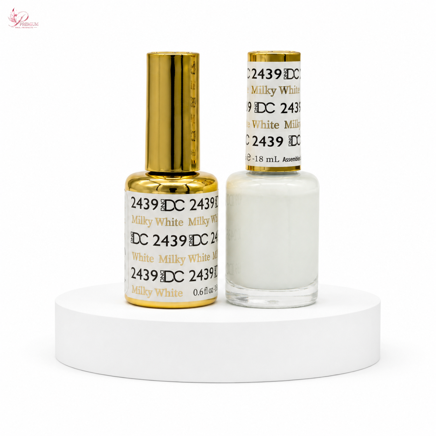 DND DC Duo Gel #2439 Milky White