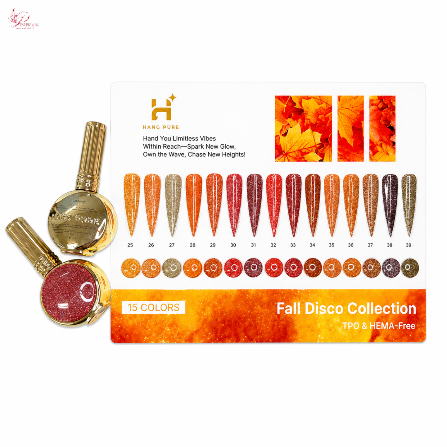 HANG Fall Disco Gel Collection 15 Colors (25 - 39)