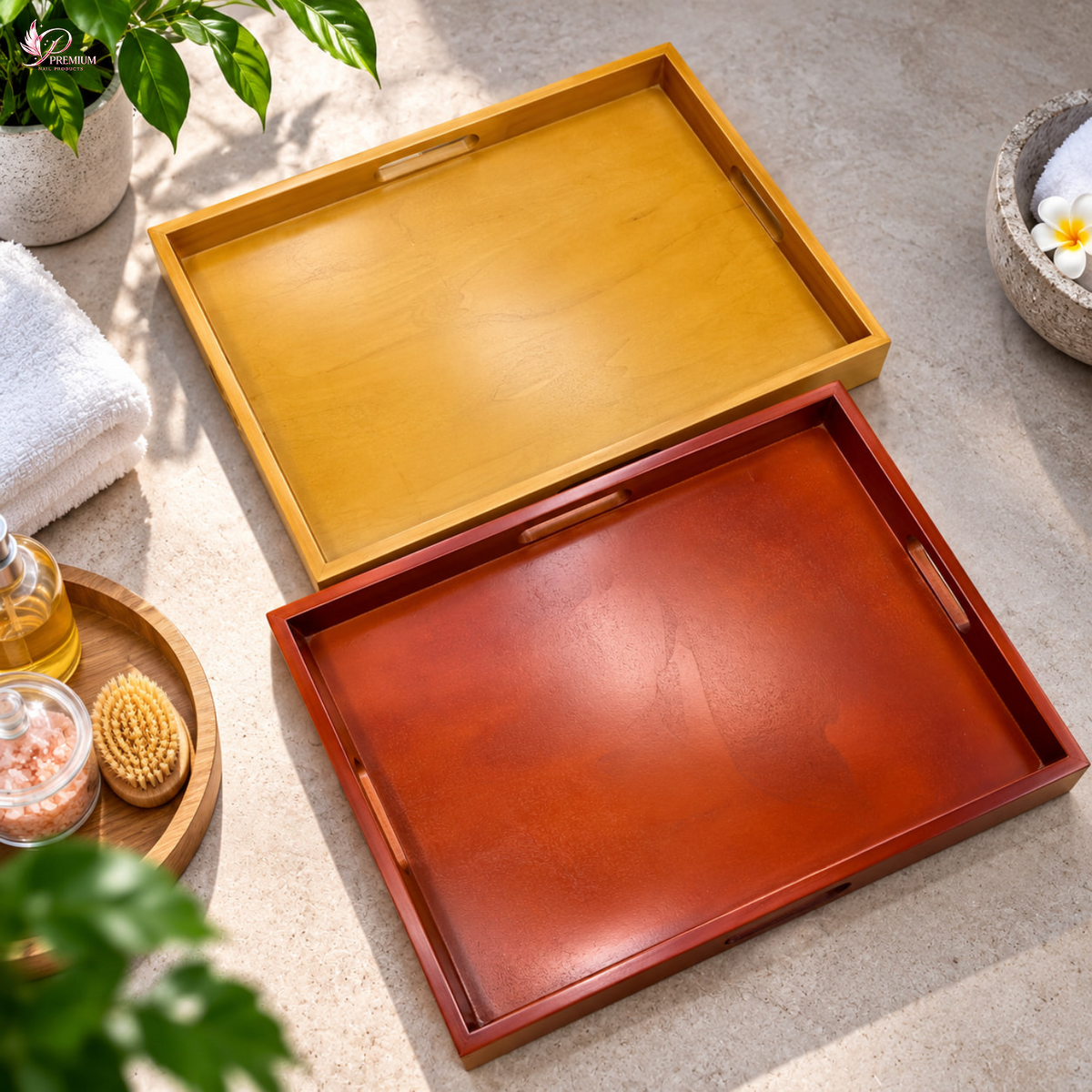 Wooden Pedicure Tray