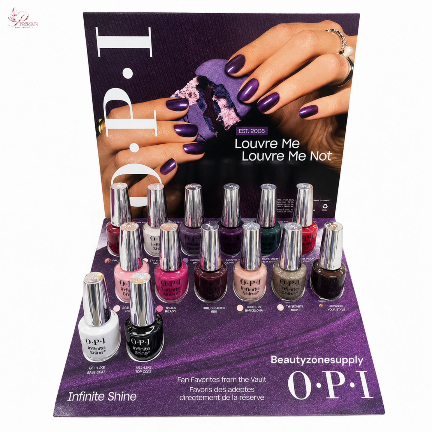 OPI Fall 2026 Infinite Shine 14pc Vac Tray Display 14PC Vault Must-Haves #ISDF009