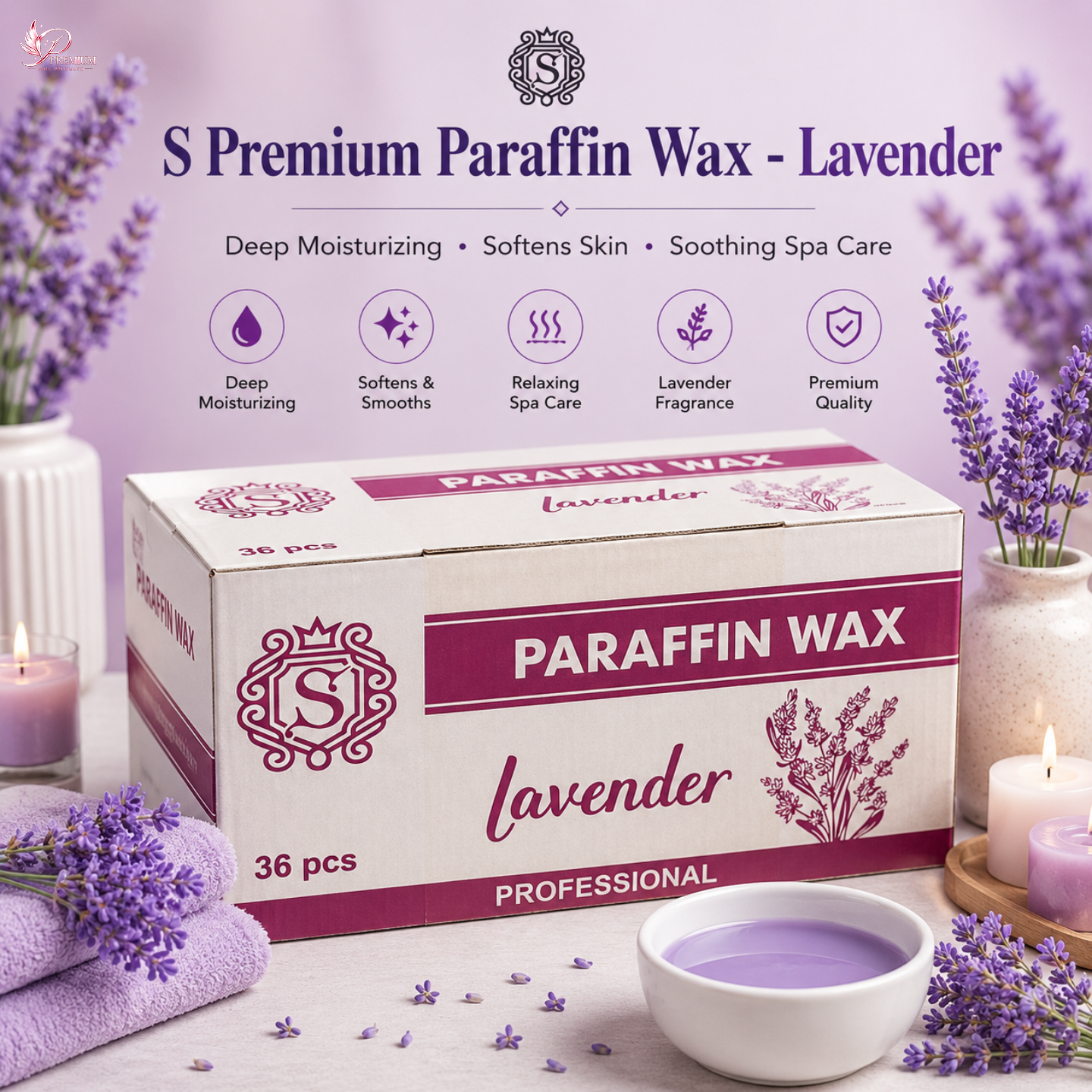 S Premium Paraffin Wax - Lavender