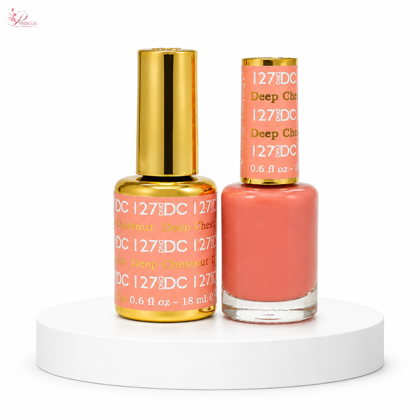 DND DC Duo Gel #127 DEEP CHESTNUT