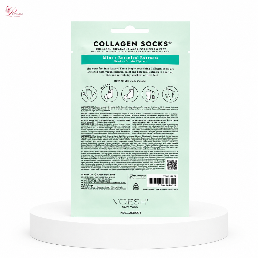 VOESH Collagen Socks with Peppermint (VEGAN)