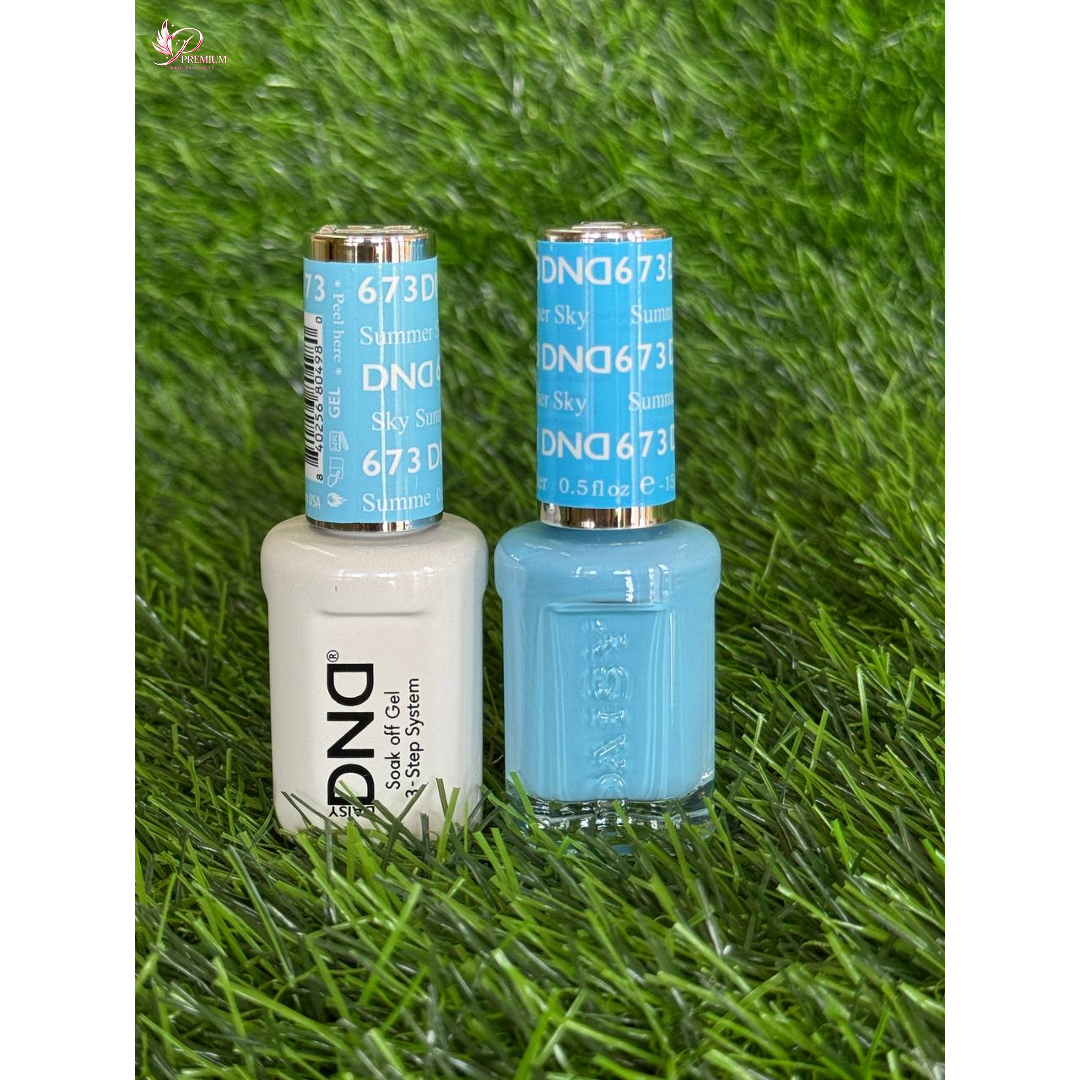 DND Duo Gel #673 SUMMER SKY