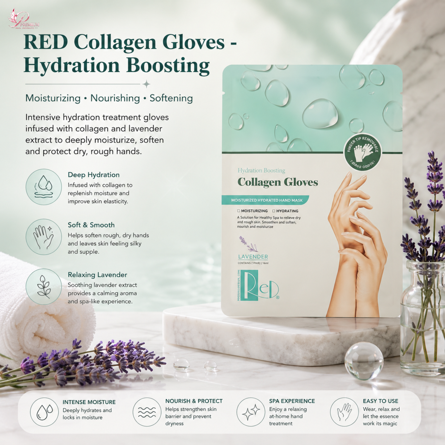 RED Collagen Gloves - Hydration Boosting