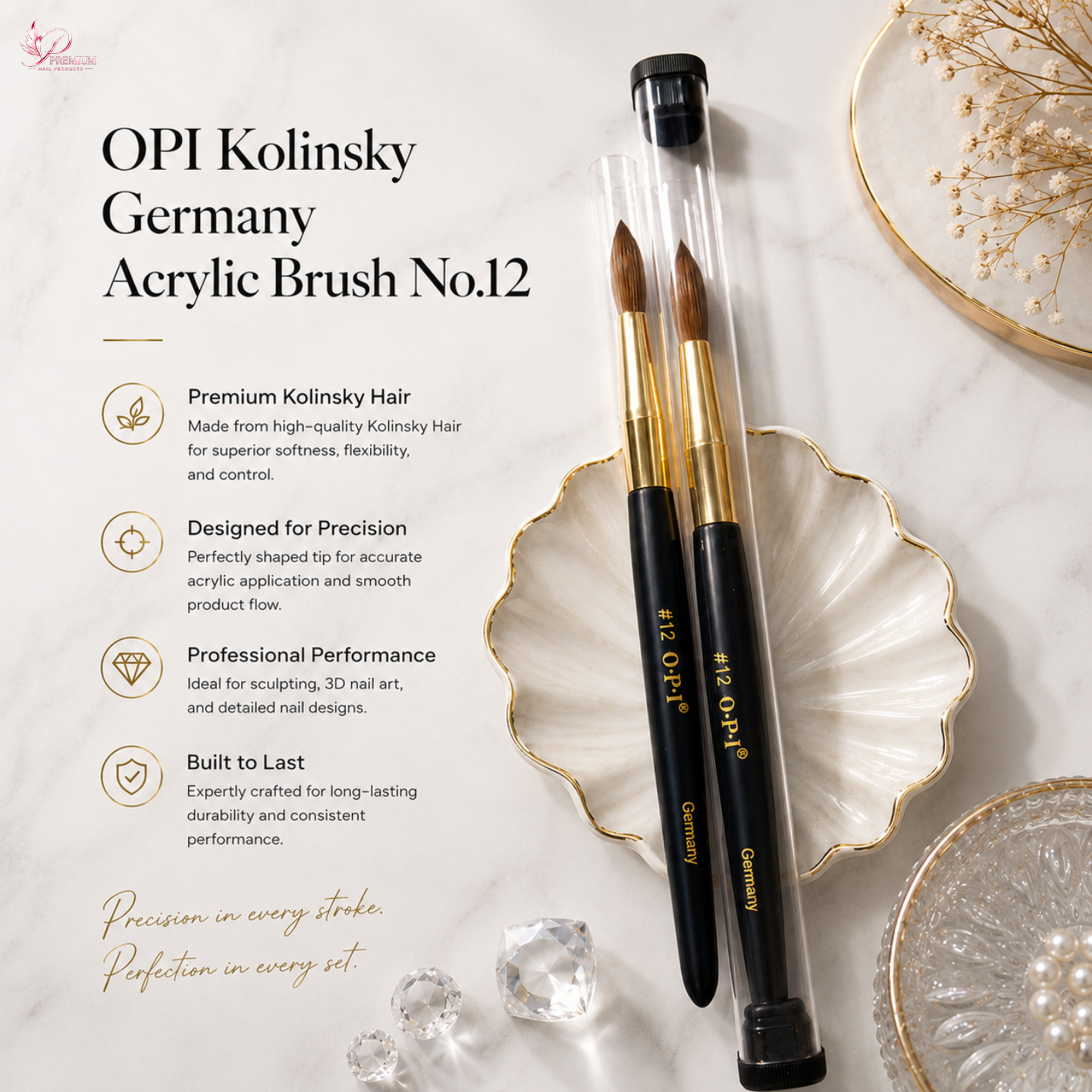 OPI Kolinsky Germany Acrylic Brush No.12