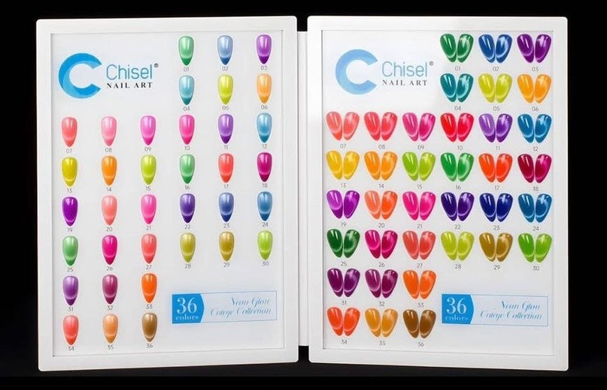 Chisel Neon Glow Cateye Gel 36 Colors + Free Color Book