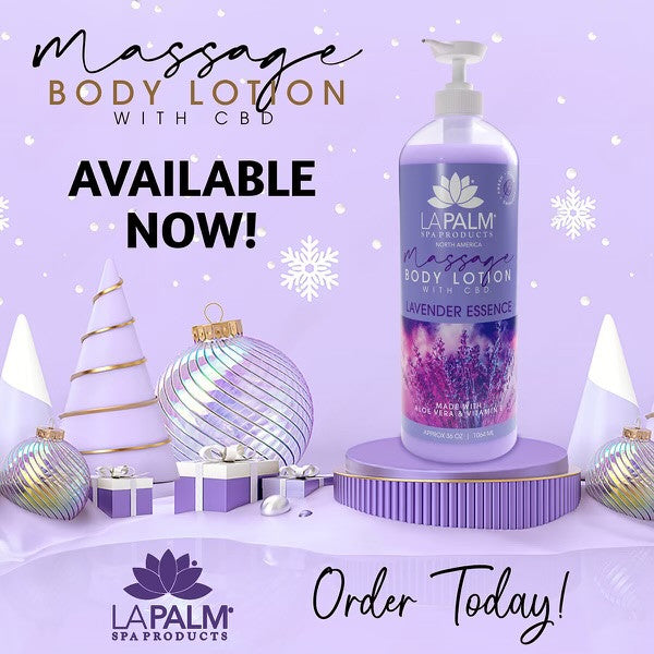 La Palm Massage Body Lotion 36oz - Lavender