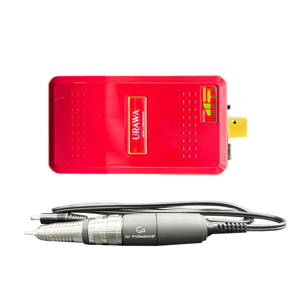URAWA - PROFESSIONAL PORTABLE NAIL DRILL G3 SERIES - Red