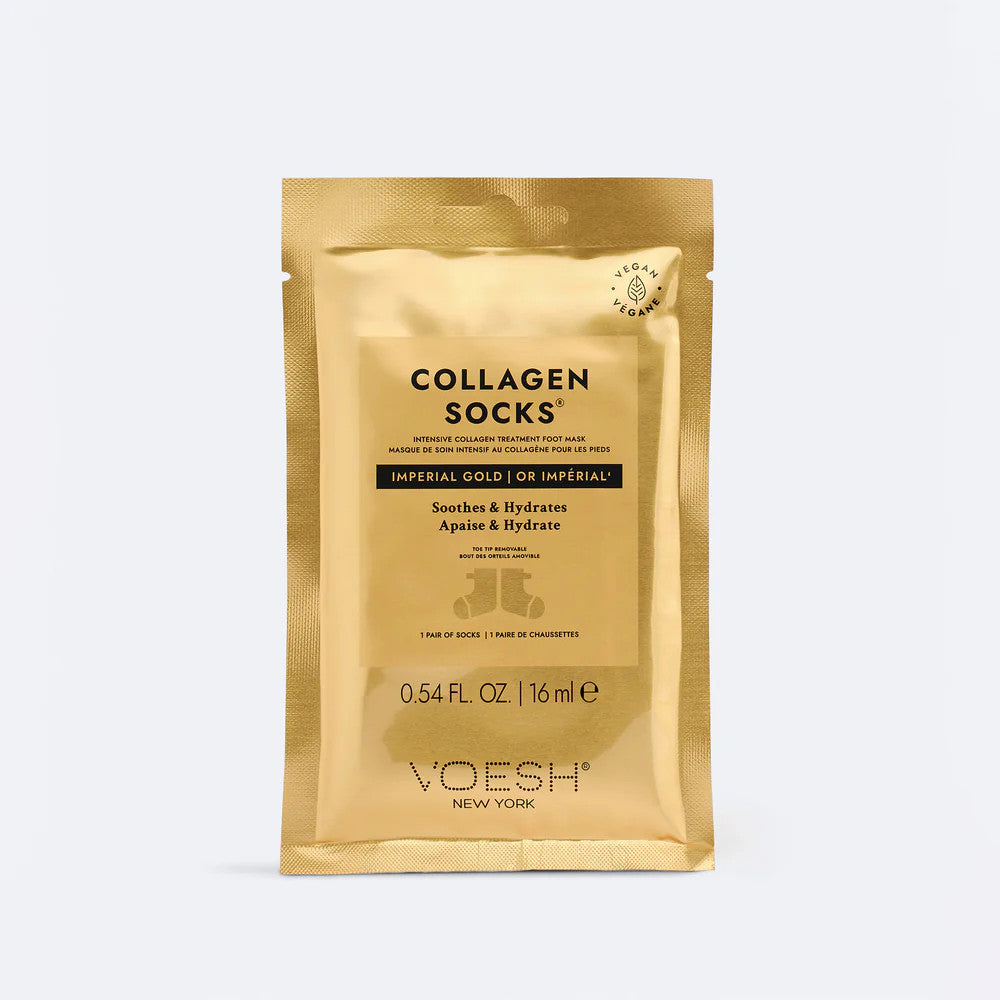 VOESH COLLAGEN MASK SOCKS - IMPERIAL 24K GOLD