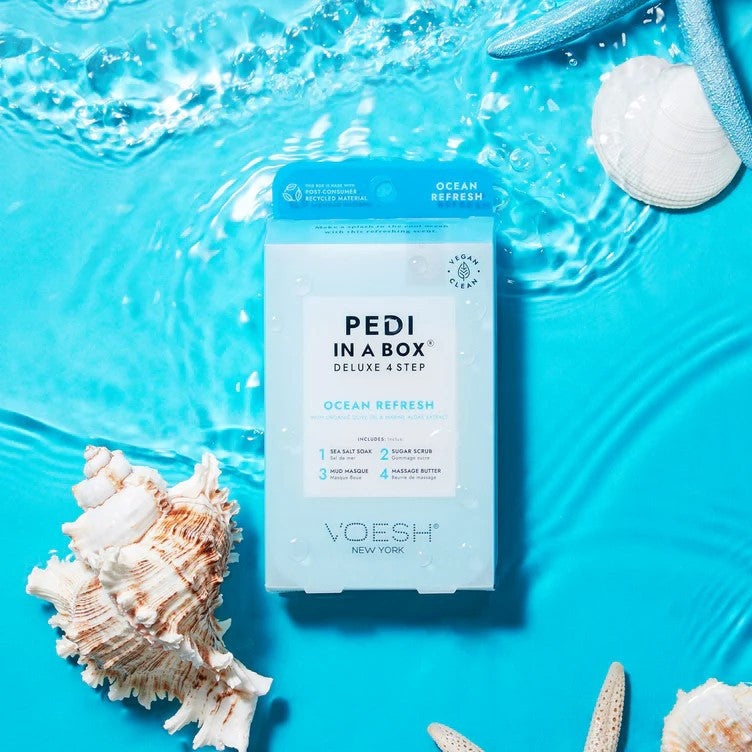 VOESH Pedi in a Box (4 Steps) Ocean Refresh set
