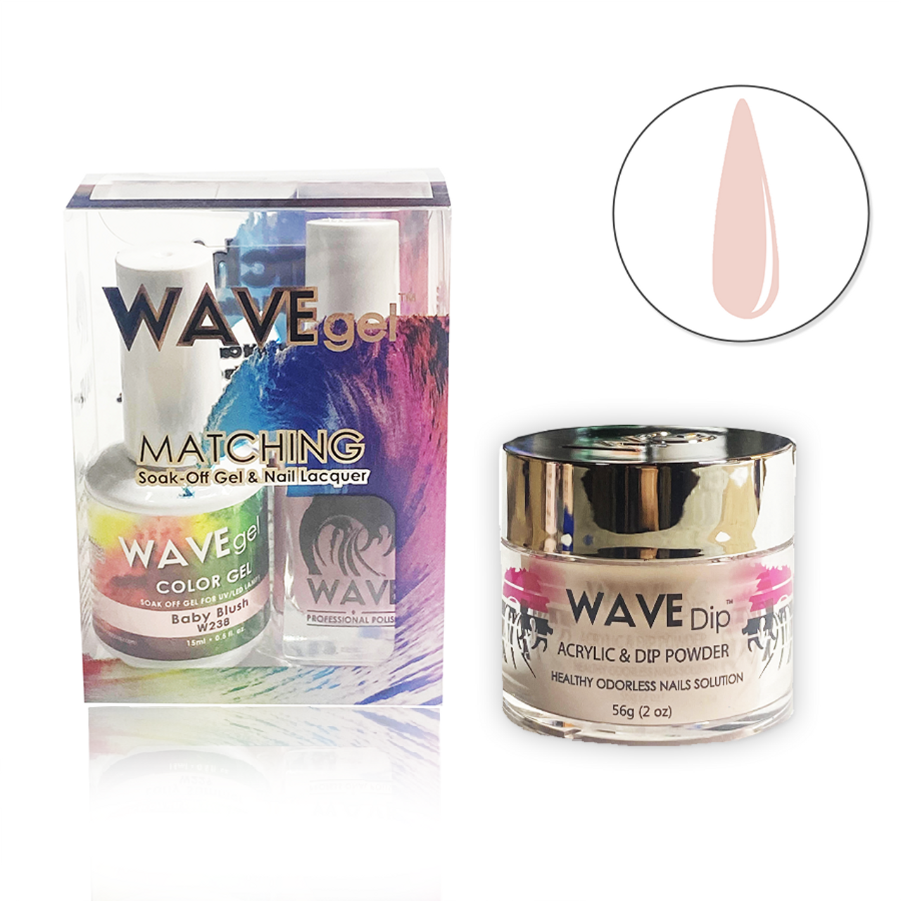 WAVEGEL 3IN1 MATCHING (GEL+LACQUER+DIP) - #236(W236) Nude Beach