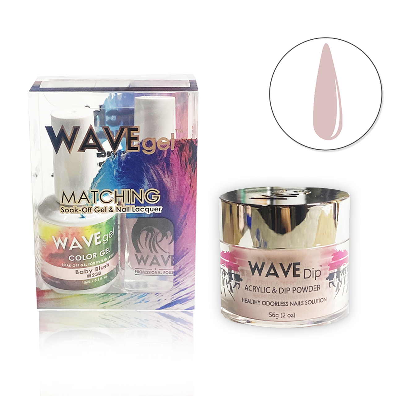 WAVEGEL 3IN1 MATCHING (GEL+LACQUER+DIP) - #237(W237) Mellow Coral