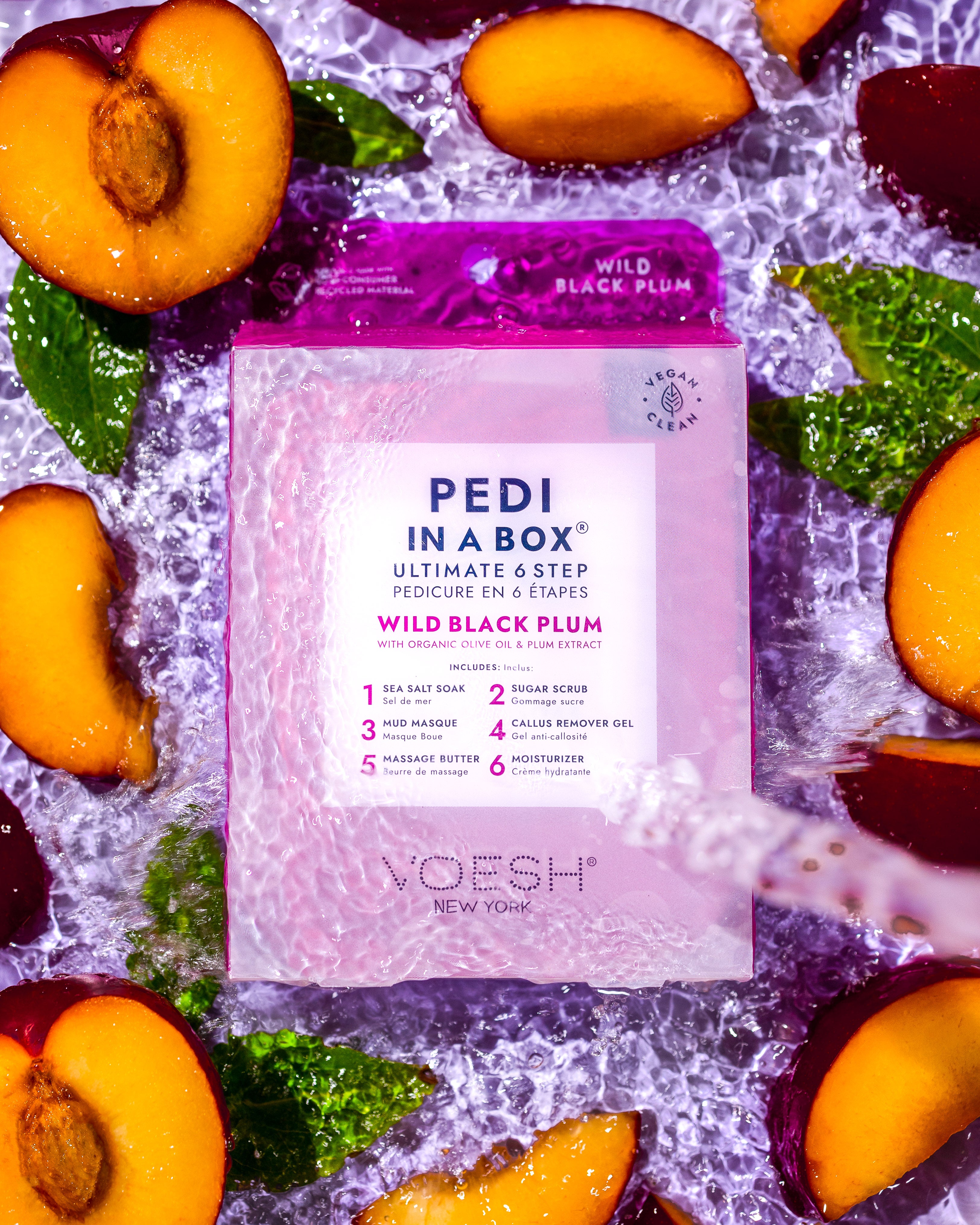 Voesh Pedi in a Box (Ultimate 6 Steps) Wild Black Plum