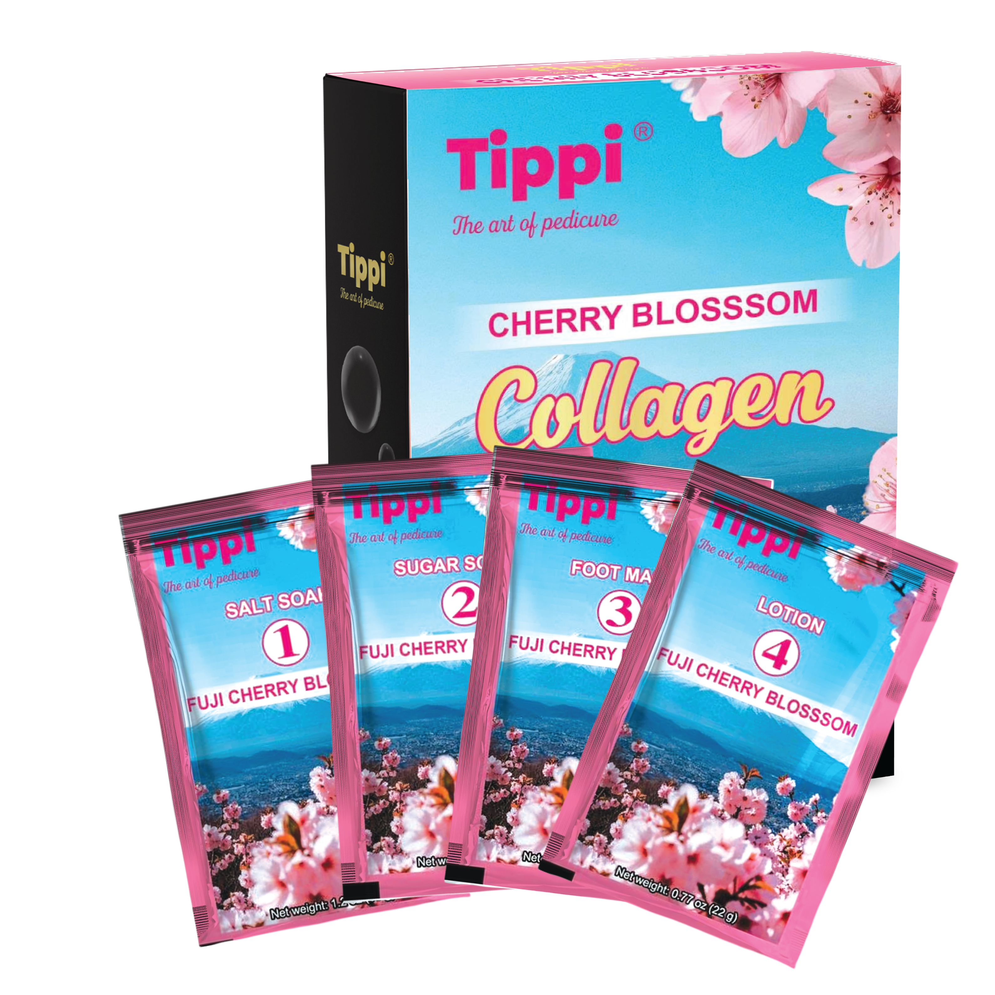Tippi Collagen Pedi in a Box 4in1 - Cherry Blossom