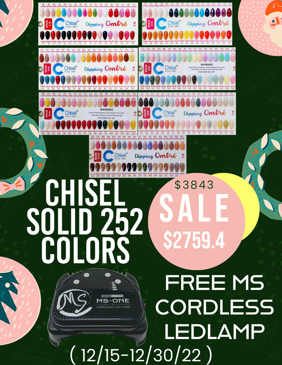 Chisel Solid 252 Colors Deal