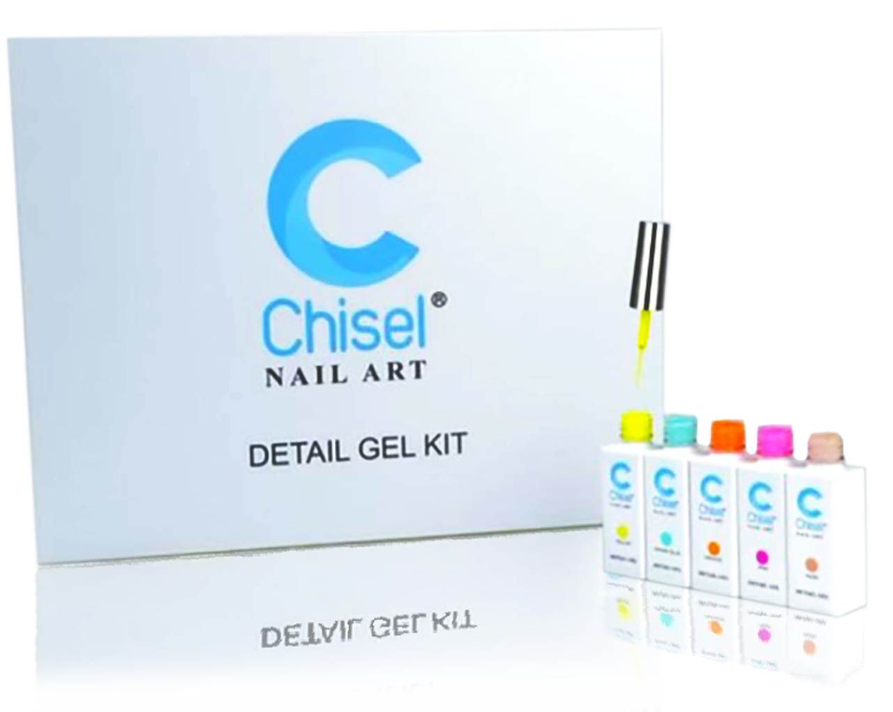 CHISEL DETAIL NAIL ART GEL KIT #1 - 18 COLORS