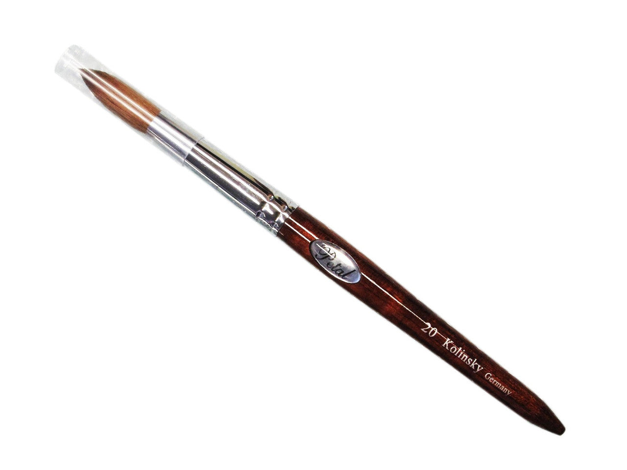 Petal Kolinsky Acrylic Nail Brush Red Wood #20