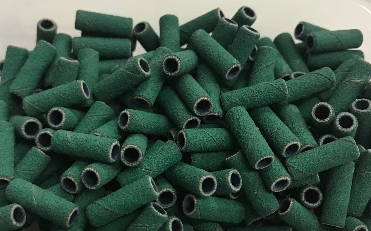 3mm Mini Sanding Band Green 200 pcs - Medium Grit