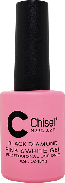 CHISEL BLACK DIAMOND PINK & WHITE GEL 0.5OZ