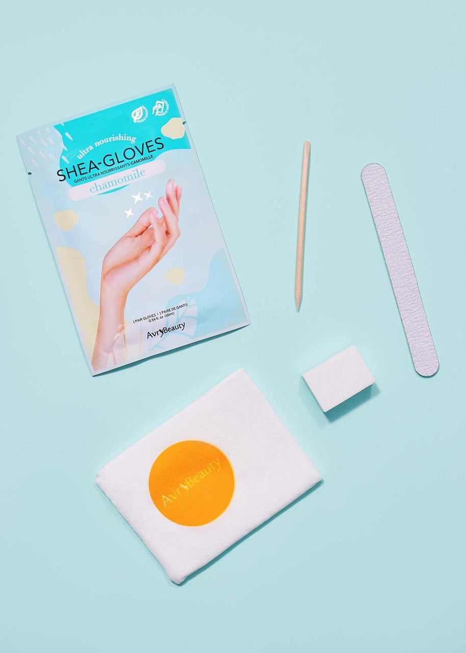 Avry All-In-One Disposable MANI Kit with Chamomile Gloves