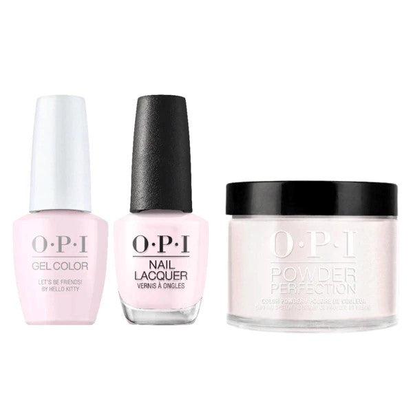 OPI COMBO 3 IN 1MATCHING GCH82-NLH82-DPH82 LET'S BE FRIENDS