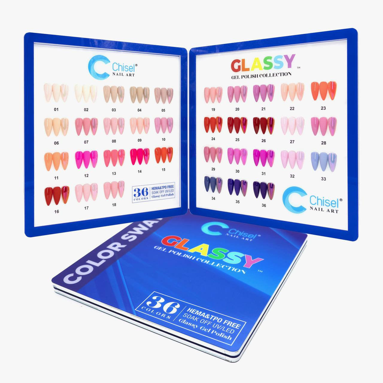 Chisel Glassy Collection 36 Gel Colors
