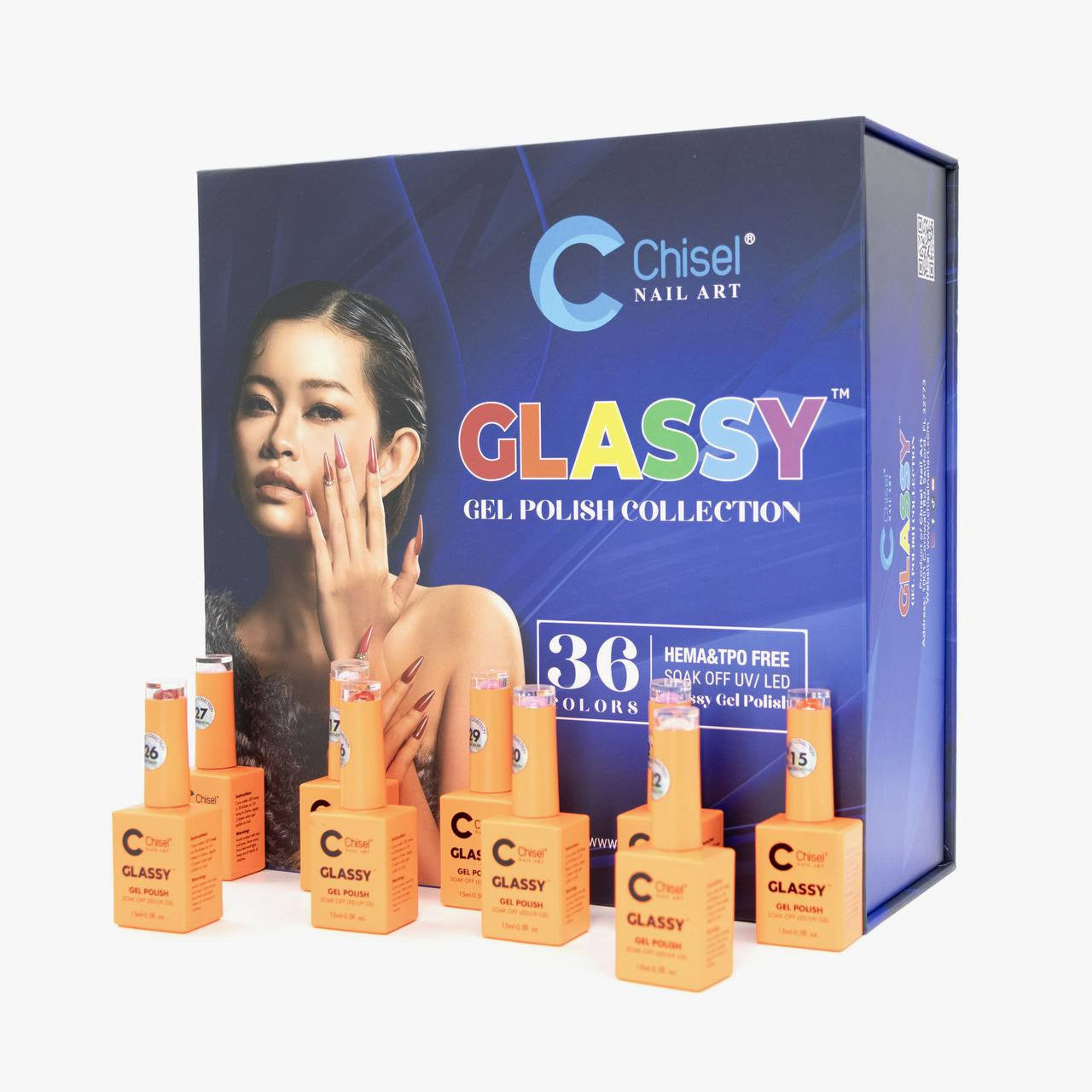 Chisel Glassy Collection 36 Gel Colors