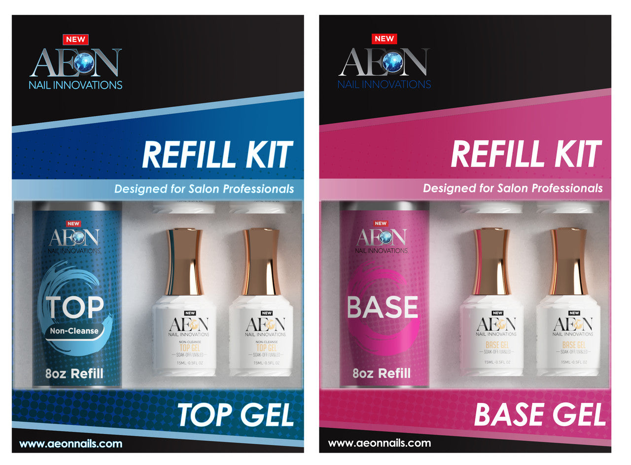 Aeon Combo Top & Base Gel Refill Kit 8oz
