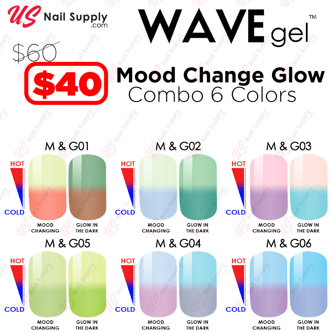 WaveGel Mood Change Glow Combo 6 Colors