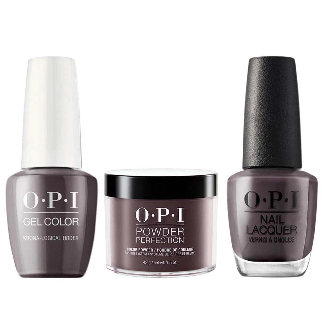 OPI COMBO 3 IN 1 MATCHING - GCI55-NLI55-DPI55 KRONA-LOGICAL ORDER