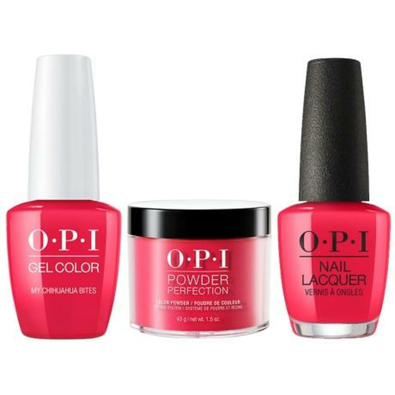 OPI COMBO 3 IN 1 MATCHING - GCM21A-NLM21-DPM21 MY CHIHUAHUA BITES!