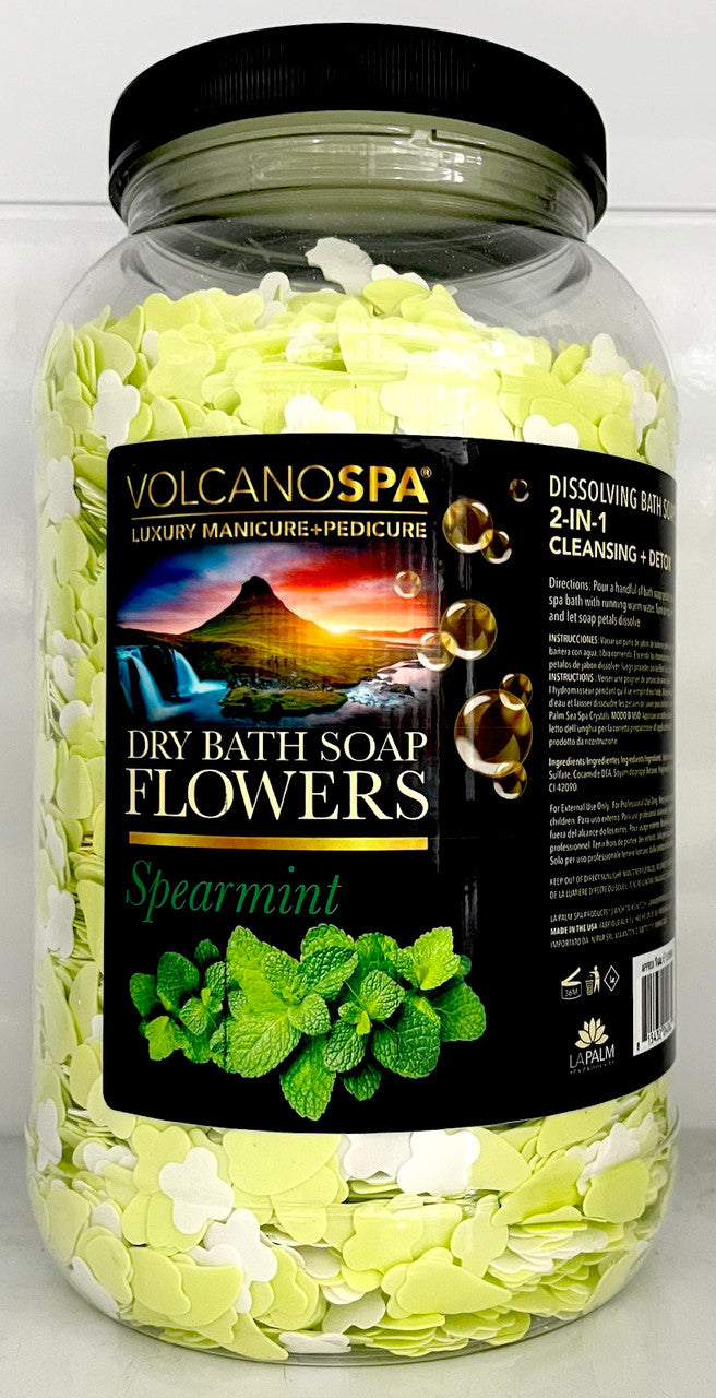 Lapalm Volcano Spa  Dry Bath Soap Flowers 1G - Spearmint Eucalyptus