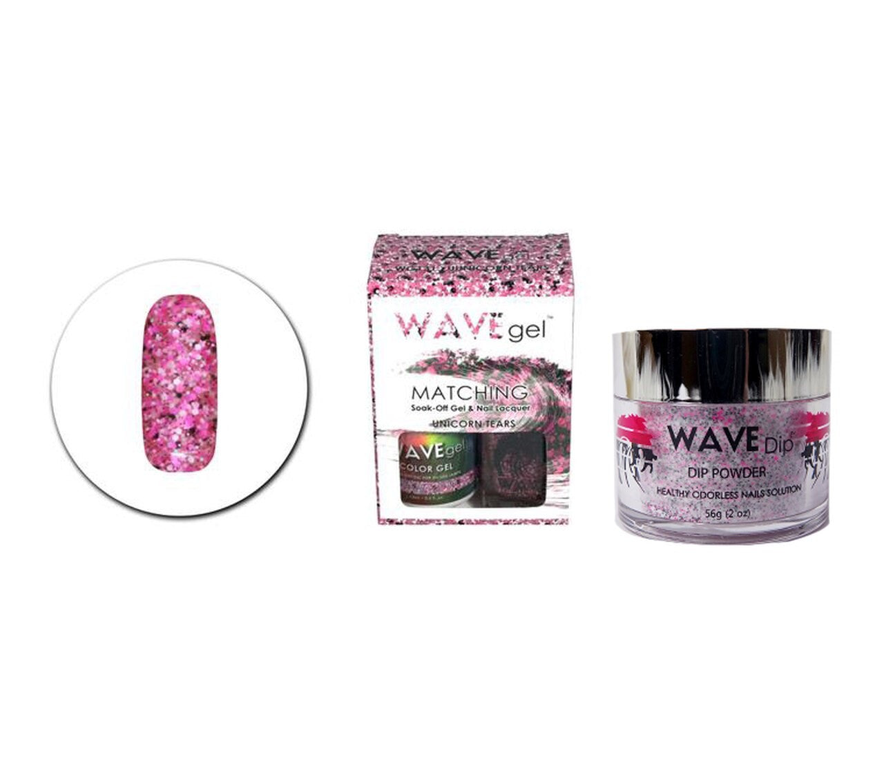 WAVEGEL 3IN1 MATCHING (GEL+LACQUER+DIP) - #131(WG131) UNICORN TEARS