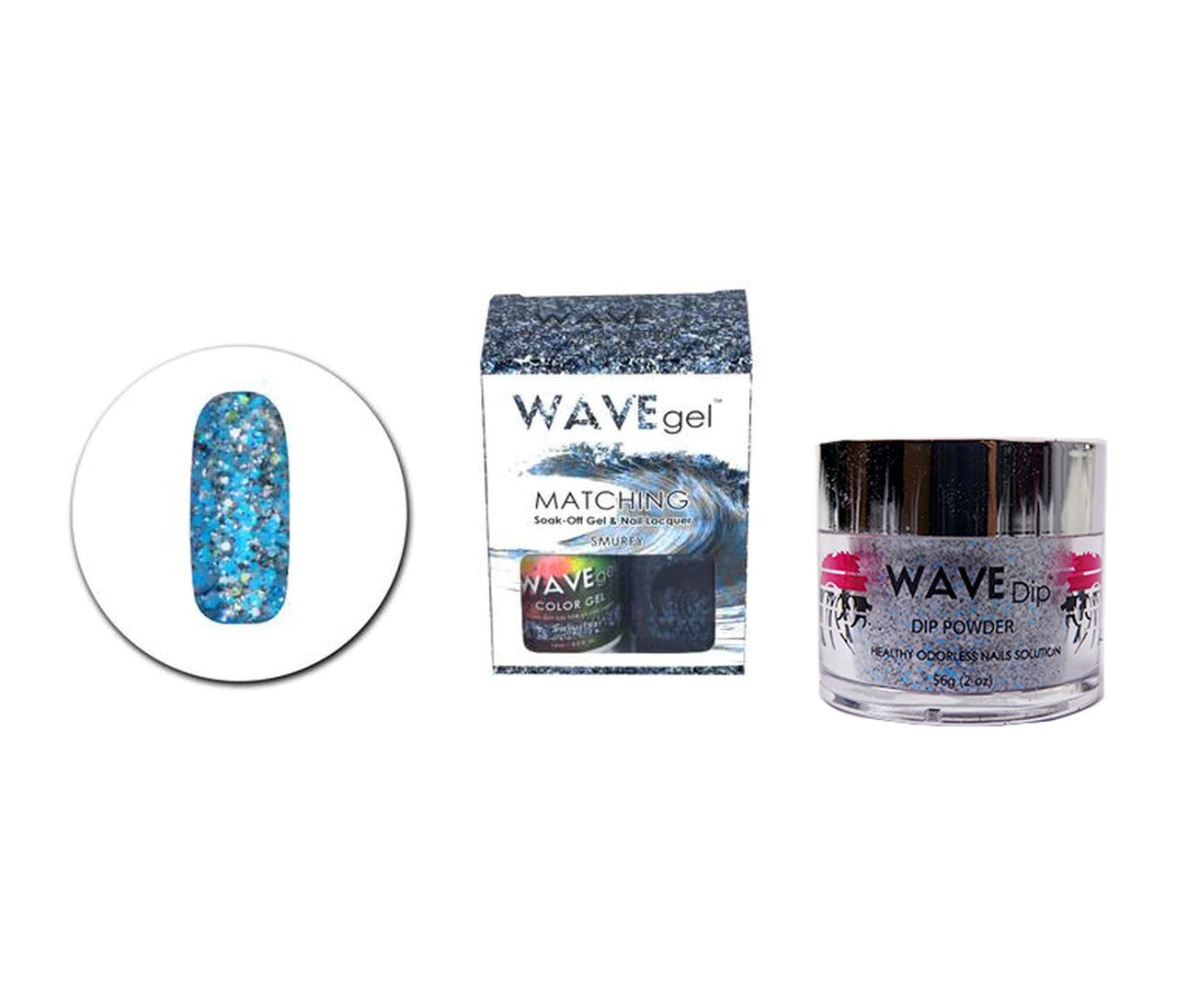 WAVEGEL 3IN1 MATCHING (GEL+LACQUER+DIP) - #132(WG132) SMURFY