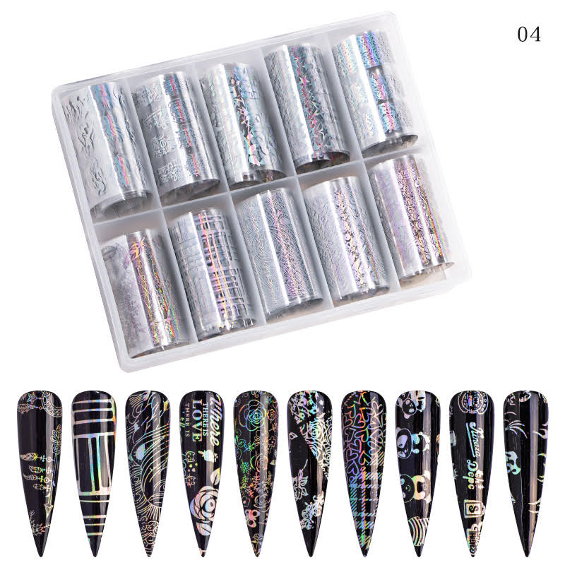 MS Design Transfer Foil Collection + Free Foil Glue 0.5oz & Foil Gel Base 0.5oz