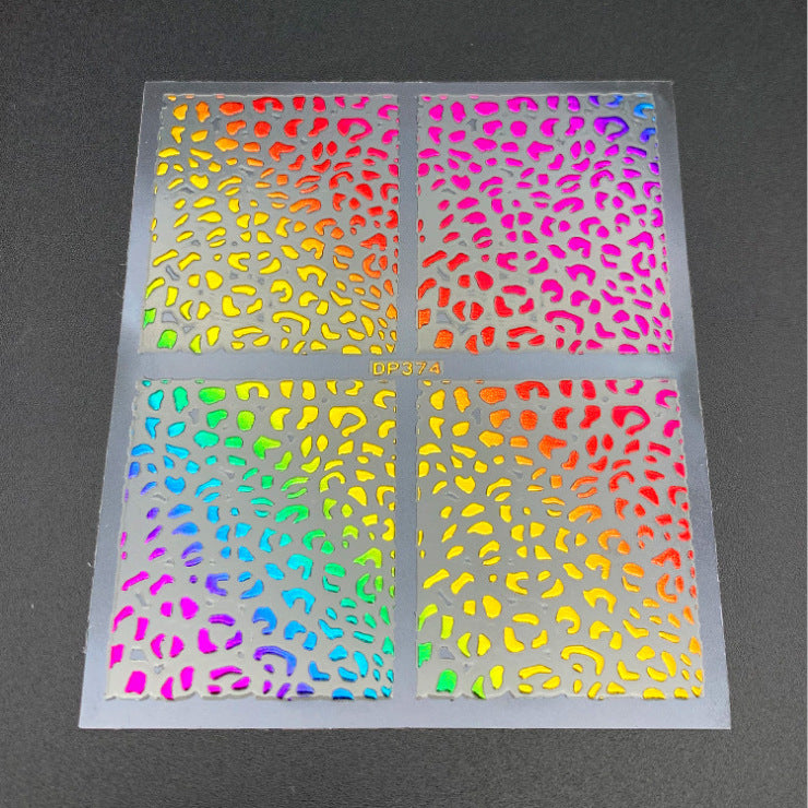 COLORFUL METAL  NAL STICKER - Option