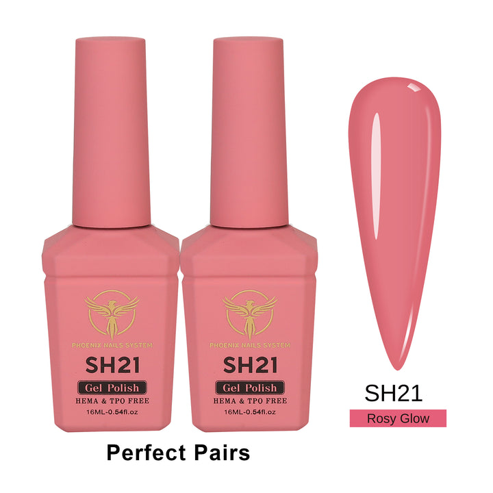 Phoenix Sheer Gel Collection 24 Colors - Free Extra 24 Gels + 1 Color Book + Vali