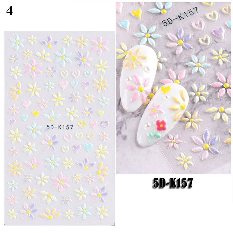 5D Embossed Nail Stickers - 5D-151 to 5D-160