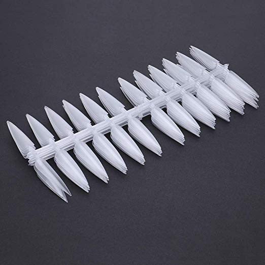 Nail Tip Color Chart 240 Pcs Long Sharp (Clear)