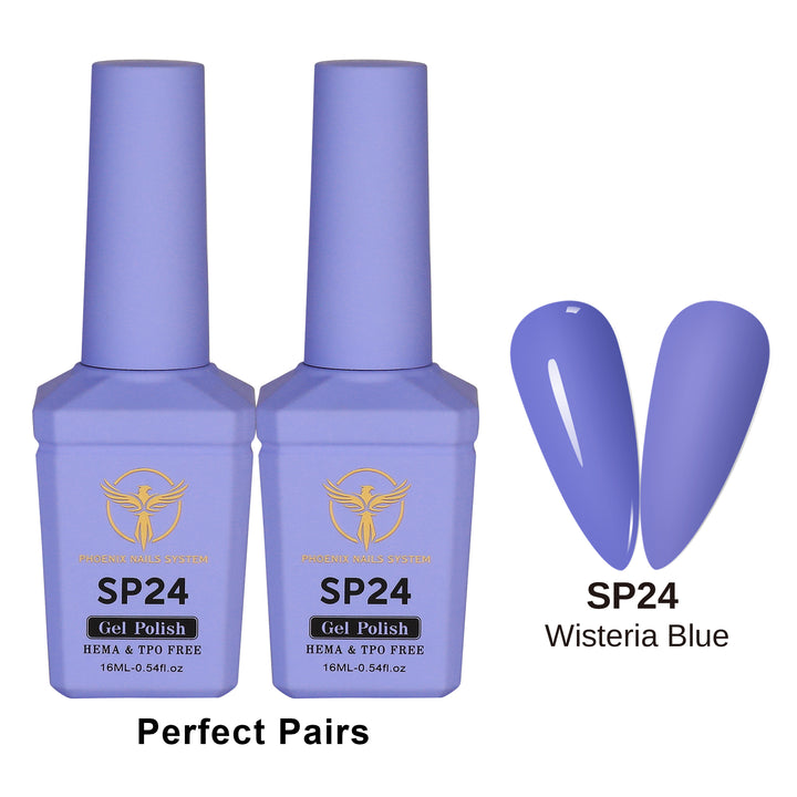 Phoenix Spring Gel Collection 24 Colors - Free Extra 24 Gels + 1 Color Book + Vali