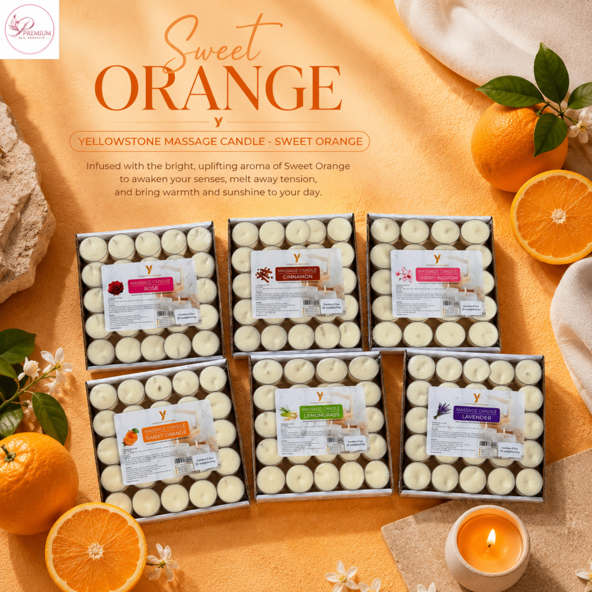 Yellowstone Massage Candle - Sweet Orange