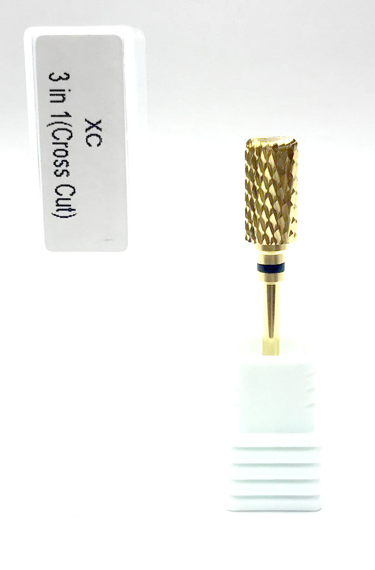 3/32 3in1 Carbide Bit Cross Cut - XC - Gold
