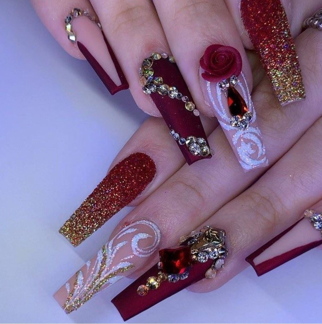 3D Acrylic Flowers  (set of 6 pcs same style)